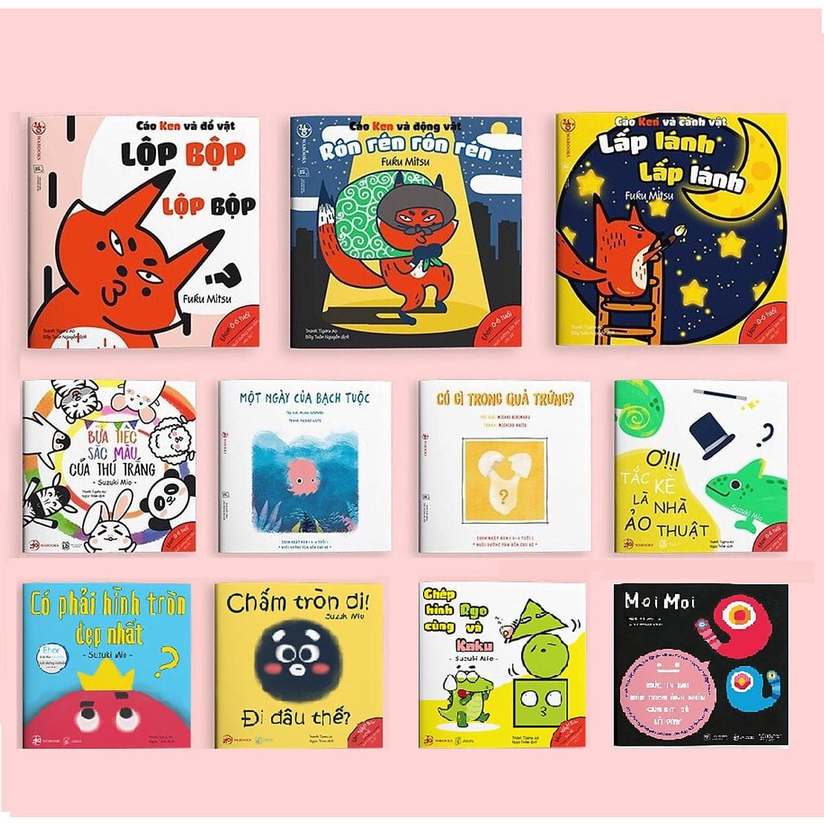 Combo 11Q Ehon Nhật Bản Moi Moi Full Bộ Ehon Cho Bé Thông Minh Sáng Tạo Ehon Hình Khối Ehon Âm Thanh Ehon Màu Sắc Poster An Toàn Cho con Yêu Phát Triển Trí Tuệ Cho Trẻ Từ 0 6 Tuổi