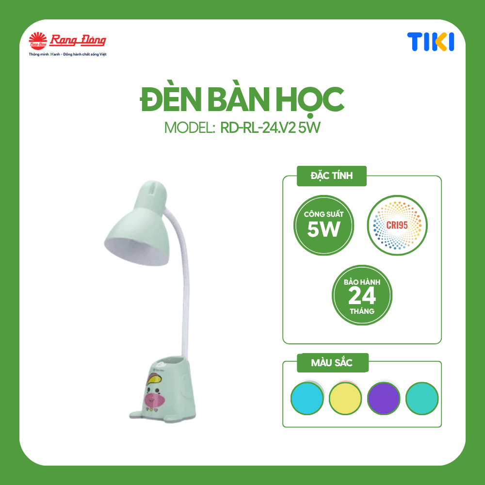 Đèn bàn Bảo vệ Thị lực Model RD RL 24.V2 5W
