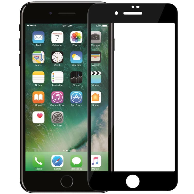 Đen Miếng dán kính cường lực 3D full màn hình cho iPhone 7 Plus 8 Plus hiệu Nillkin XD CP Max Mỏng 0.3mm Kính ACC Japan Chống Lóa Hạn Chế Vân Tay Đen