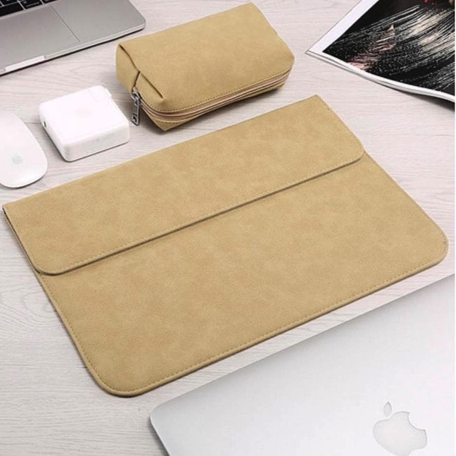 BAO DA TÚI DA CẶP DA CHỐNG SỐC CHO MACBOOK PRO 16 INCH VÀNG CÁT