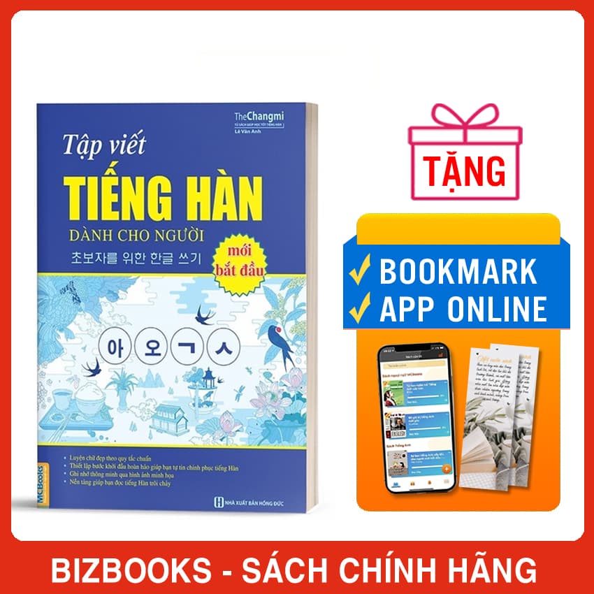 Sách Tập Viết Tiếng Hàn Dành Cho Người Mới Bắt Đầu