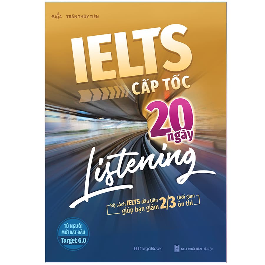 Sách IELTS Cấp Tốc 20 Ngày Listening