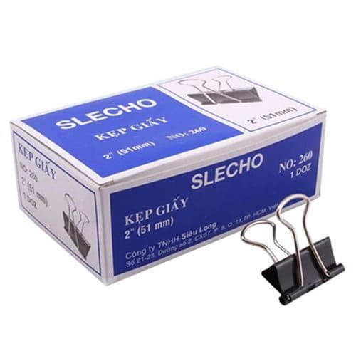 Bộ 2 Hộp Kẹp Bướm Echo 51mm Đen