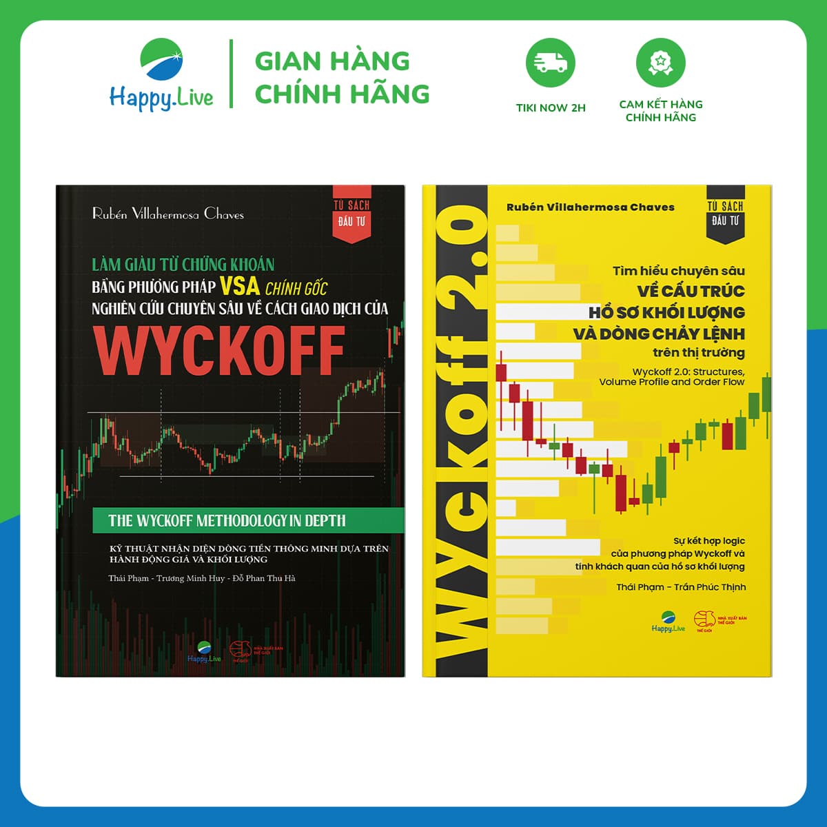Bộ sách giao dịch theo Wyckoff Làm giàu từ chứng khoán bằng phương pháp VSA chính gốc Happy Live