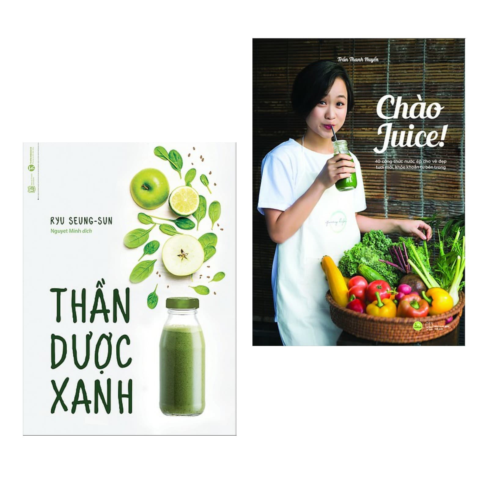 Combo Sách Y Học Hấp Dẫn Thần Dược Xanh Chào Juice Tip Chữa Bách Bệnh Từ Tự Nhiên Tặng kèm Bookmark Happy Life