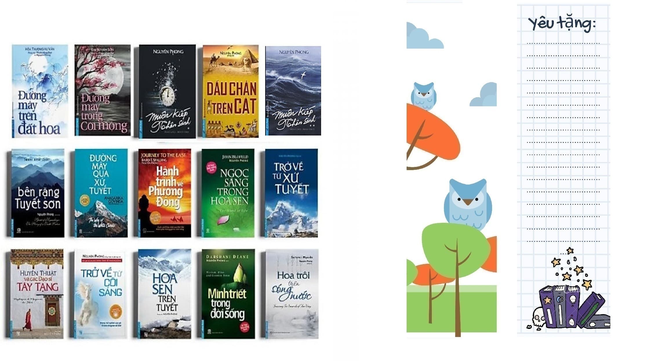 Combo sách Nguyên Phong trọn bộ đầy đủ 15 quyển tặng bookmark cao cấp Bookcity