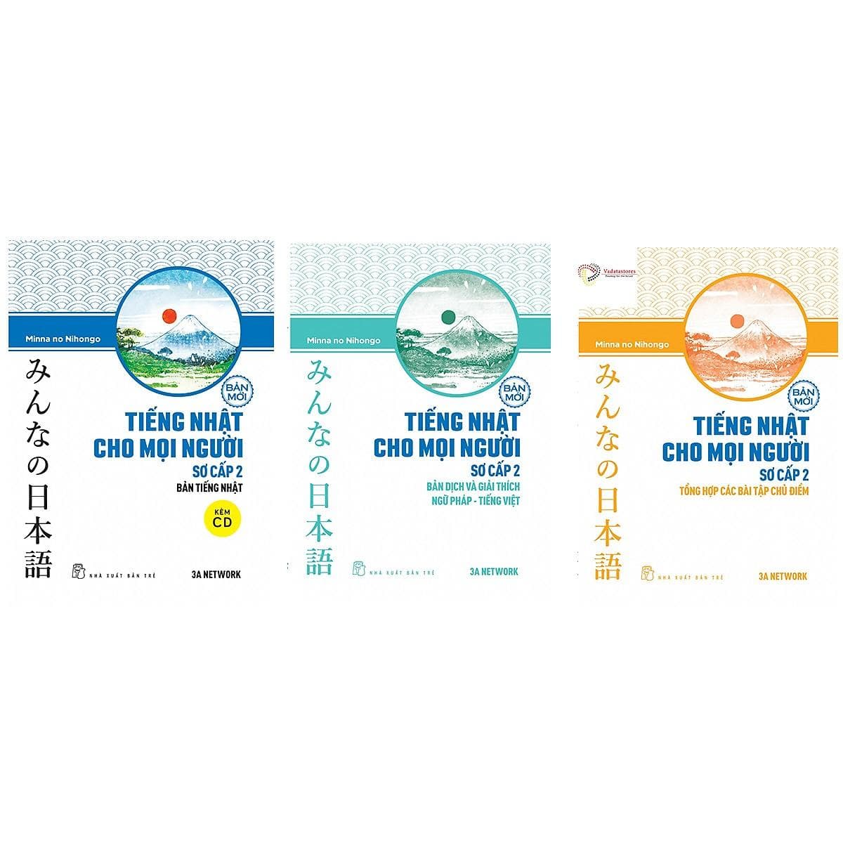 Combo 3 Cuốn Minna no Nihongo Sơ Cấp 2 Tiếng Nhật Cho Mọi Người Bản Tiếng Nhật Bản Dịch Và Giải Thích Ngữ Pháp Tiếng Việt Tổng Hợp Các Bài Tập Chủ Điểm Sách Nâng Cao Trình Độ Tiếng Nhật Nhanh Nhất Cho Người Việt Tặng Kèm Bookmark Happy Life
