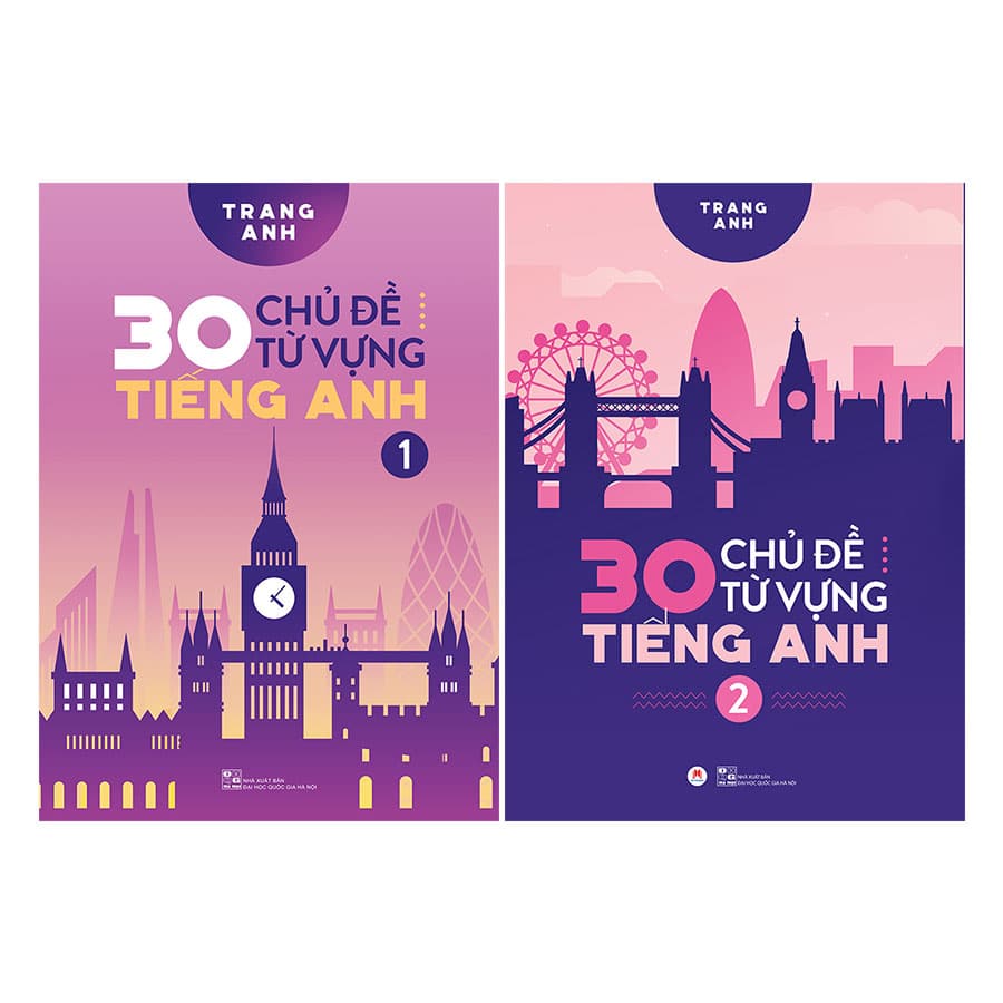 Combo 30 Chủ Đề Từ Vựng Tiếng Anh 2 Tập