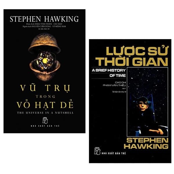Combo Lược Sử Thời Gian Vũ Trụ Trong Vỏ Hạt Dẻ Bộ 2 Cuốn