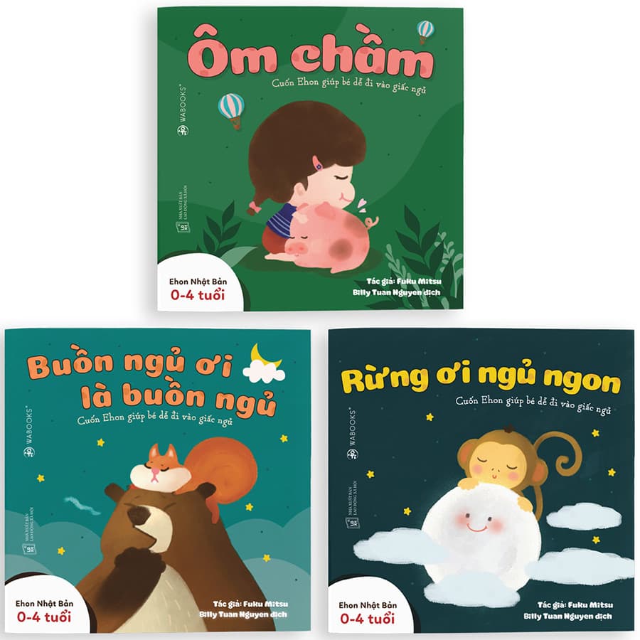 Combo 3 Cuốn Sách Ehon Buồn Ngủ Ơi Là Buồn Ngủ Dành Cho Trẻ Từ 0 4 Tuổi