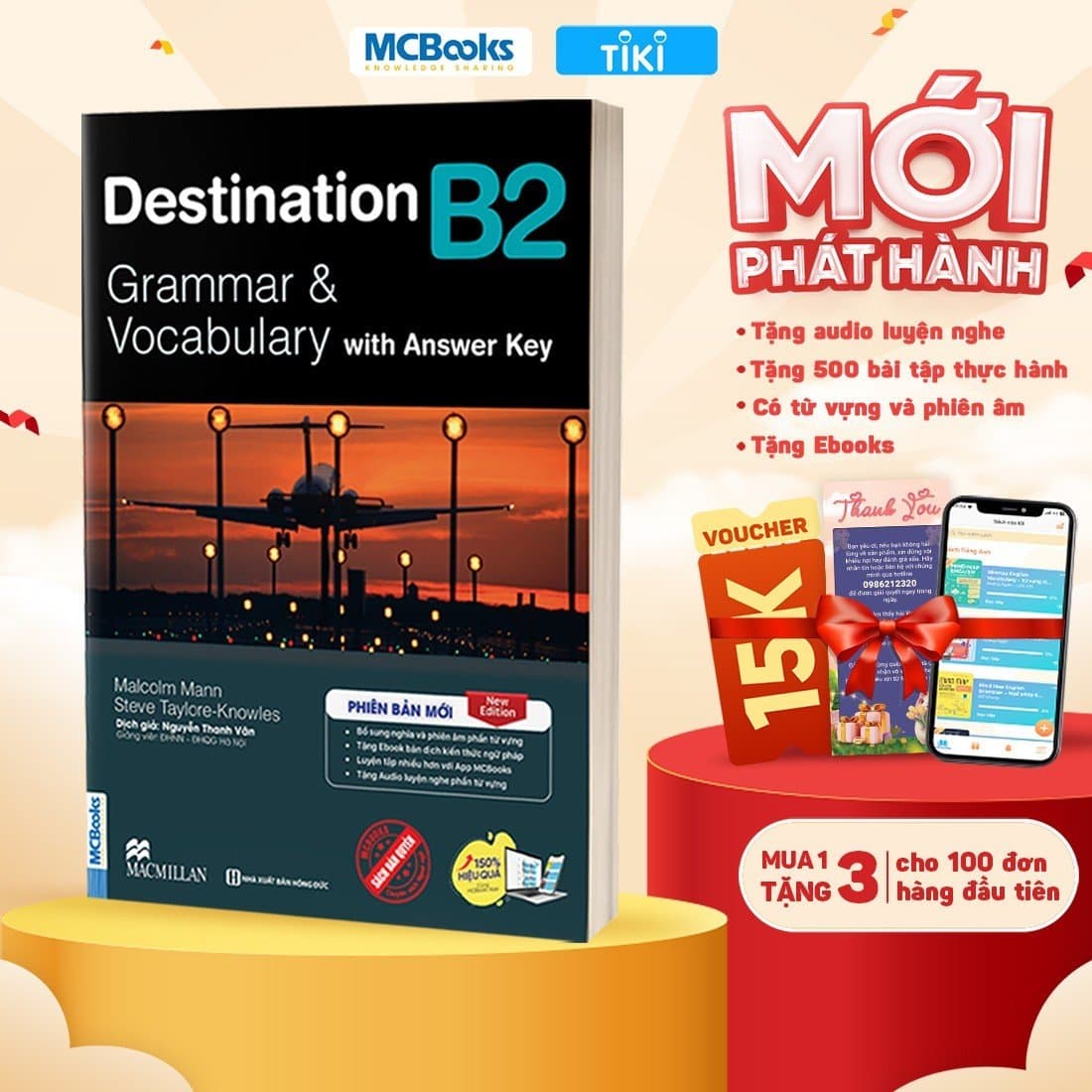 Destination B2 Grammar and Vocabulary Kem Đap An Tặng Audio và bài tập thực hành MCBooks