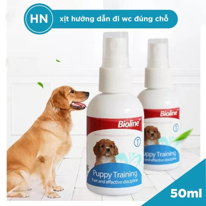 Chai Xịt Hướng Dẫn Chó Đi Vệ Sinh Đúng Chỗ Bioline 50ml YonaPetshop