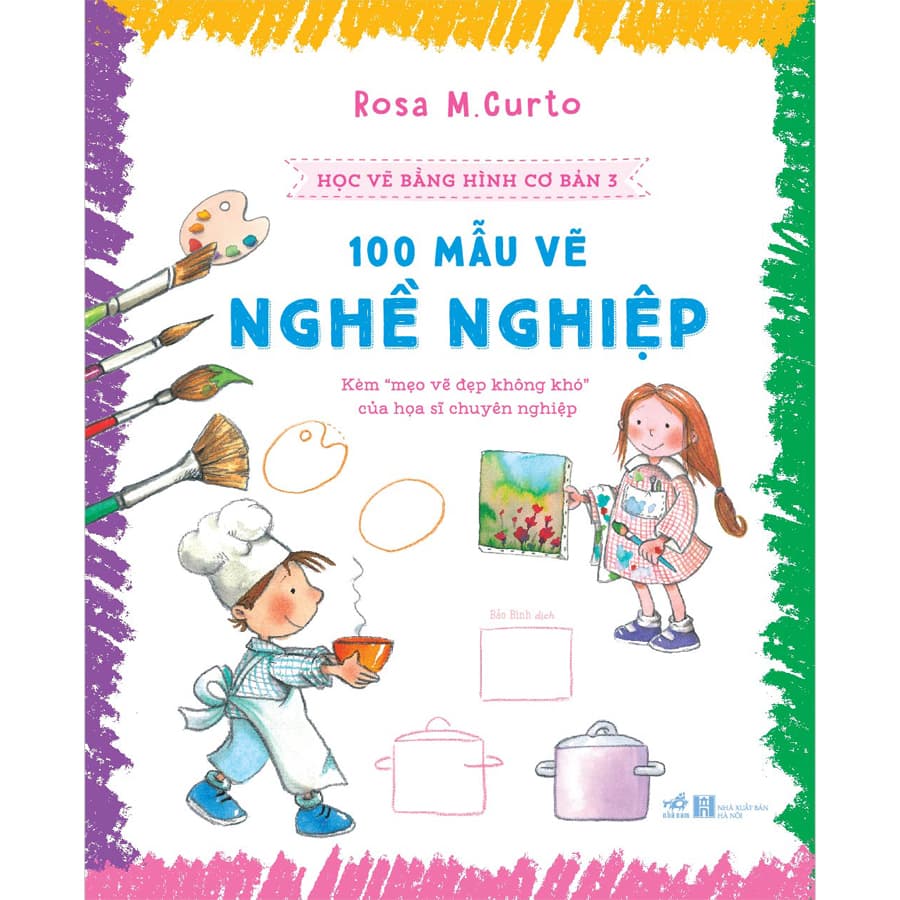 Sách Học Vẽ Bằng Hình Cơ Bản 3 100 Mẫu Vẽ Nghề Nghiệp