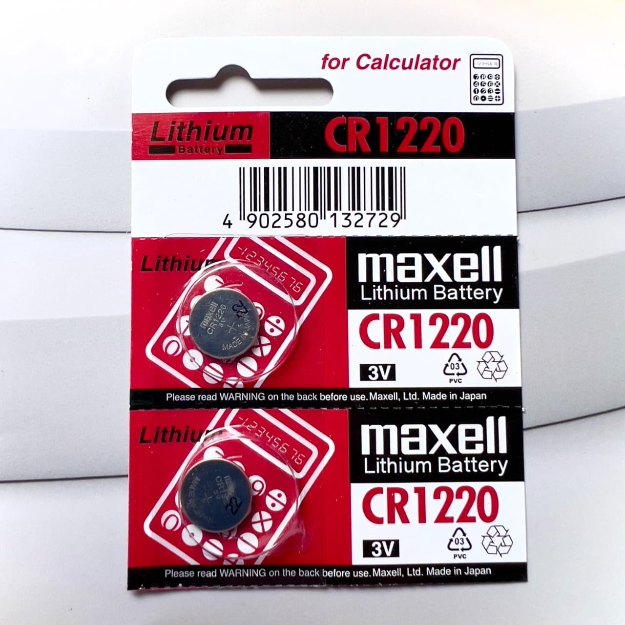 Pin CR1220 Maxell 3V Made in Japan 1 Viên 2 Viên
