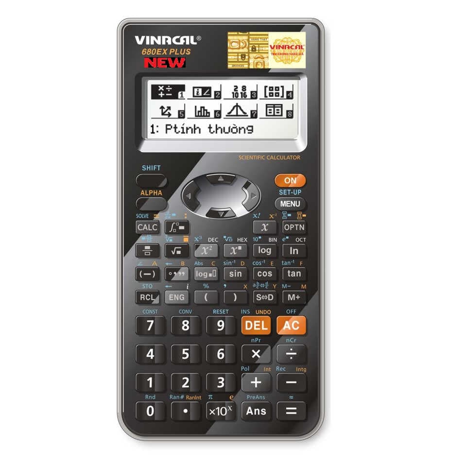 Máy Tính VINACAL 680EX Plus Đen