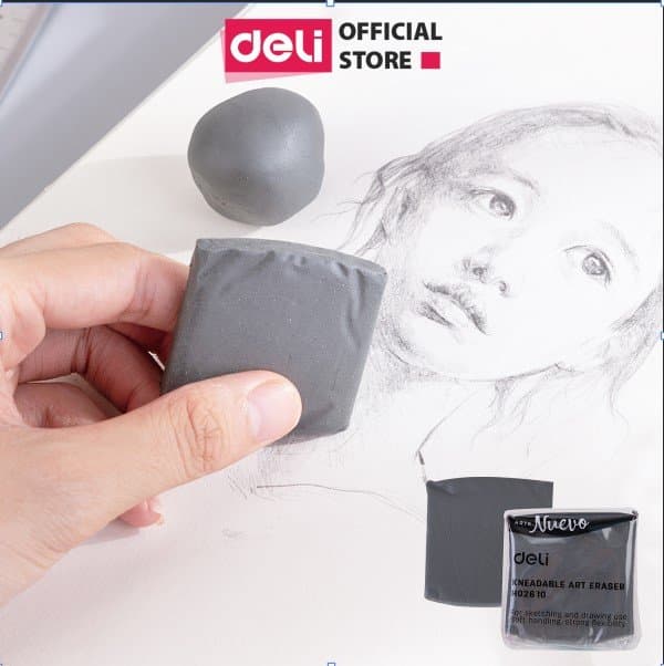 Tẩy đất sét cho mỹ thuật cao cấp Deli Có thể nhào nặn thay đổi hình dáng 1 viên EH02610 Set 1