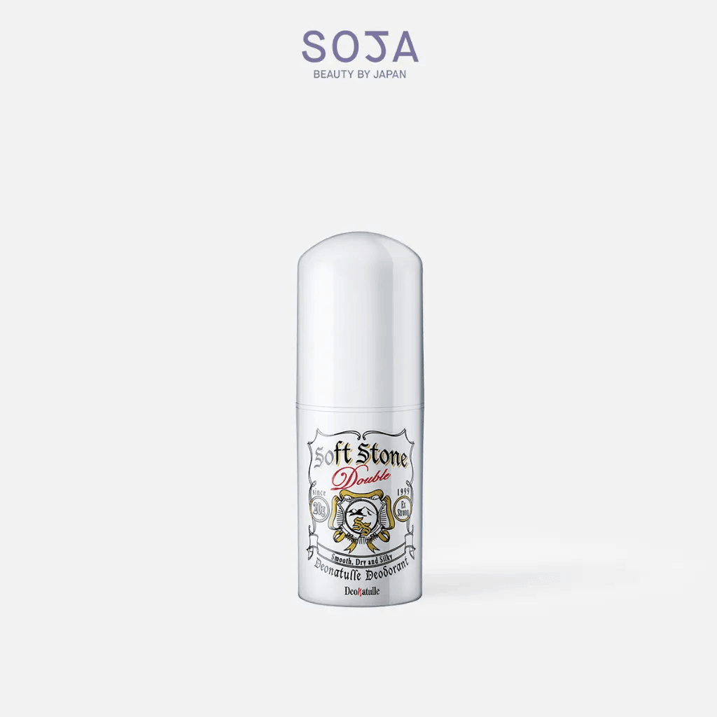 Lăn Khử Mùi Đá Khoáng Dạng Sáp Cho Mọi Loại Da Deonatulle Soft Stone Double Deodorant 20g
