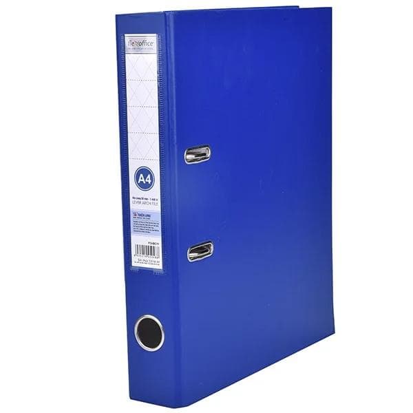 Bìa Còng 50mm A4 Flexoffice FO BC11 1 Mặt Xi Xanh Đậm