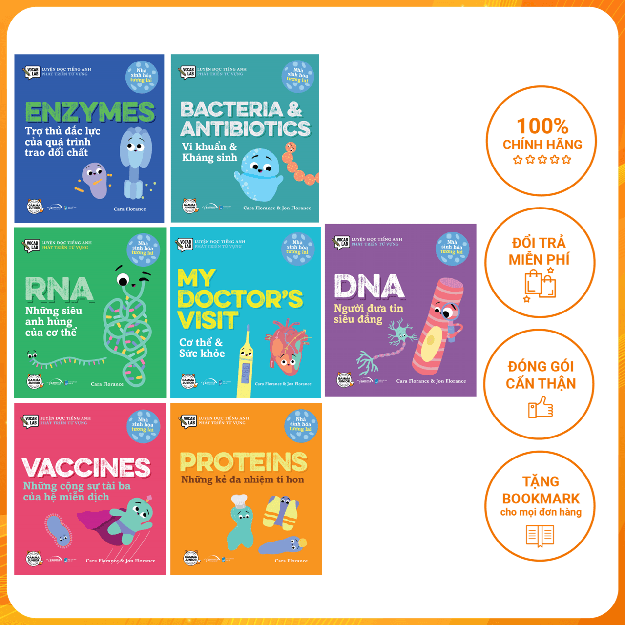 Combo Nhà Sinh Hóa Tương Lai My Doctors Visit Vaccines Bacteria &amp Antibiotics Enzymes RNA DNA Proteins