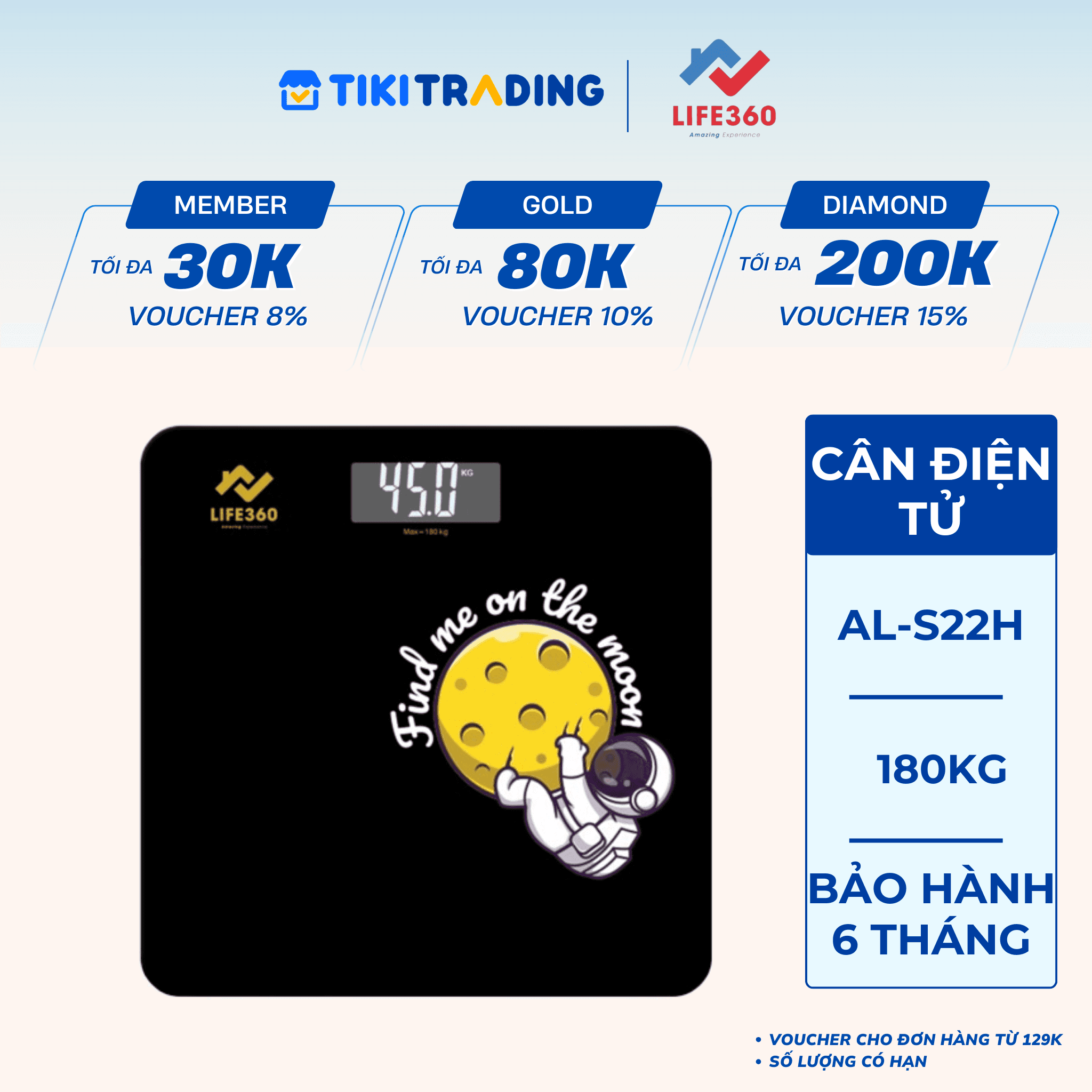 Cân sức khỏe Life360 AL S22H