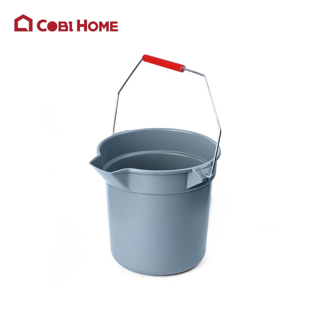 Xô nước nhựa màu xám 10L và 14L 10L