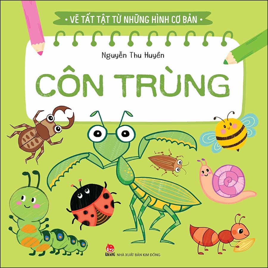 Sách Vẽ Tất Tật Từ Những Hình Cơ Bản Côn Trùng