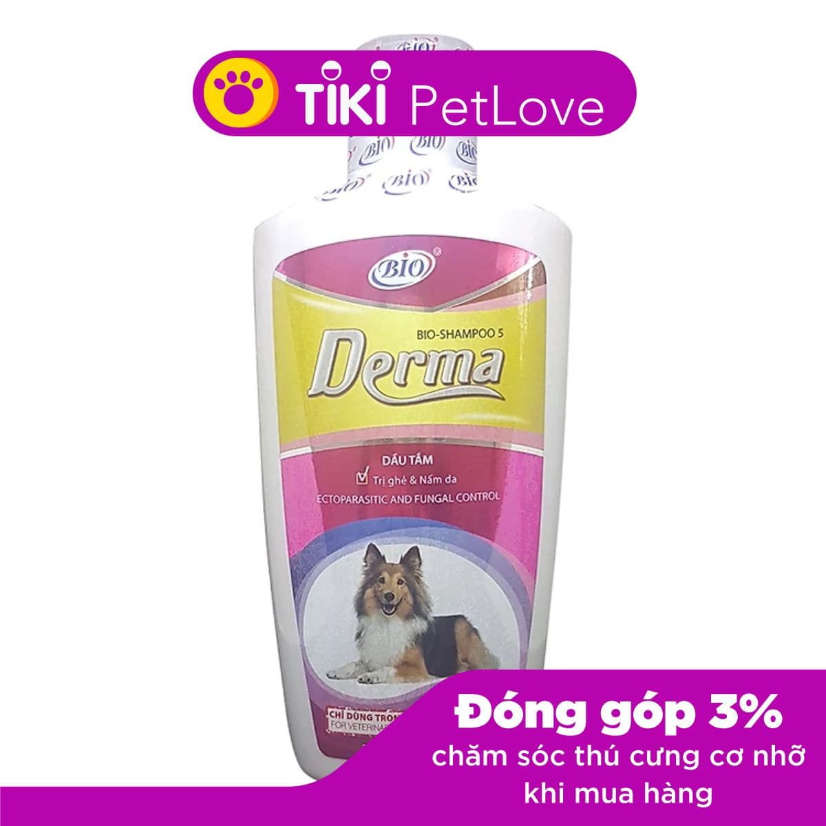 Sữa Tắm Chó Mèo Trị Nấm Da Demodex Ve Ghẻ Bọ Chét Chó Mèo Bio 200ml