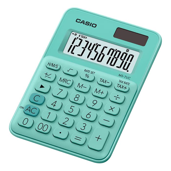 Máy Tính Để Bàn Casio MS7UC GN Xanh Ngọc