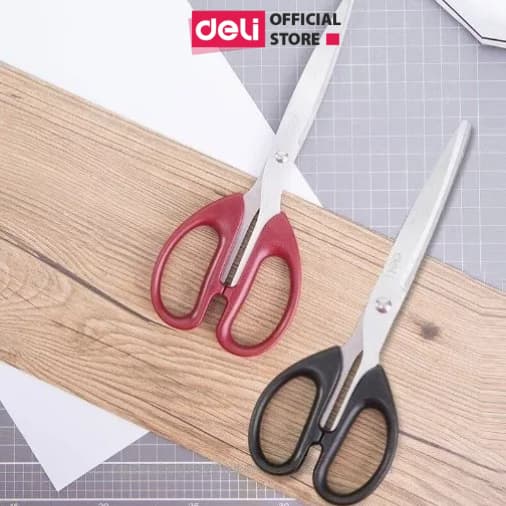 Kéo Văn Phòng 175Mm Deli ĐenĐỏ 1 Chiếc E6009 Đỏ