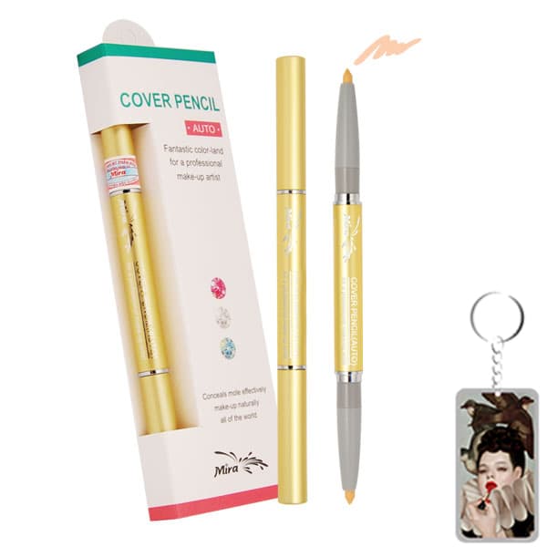 Chì che khuyết điểm Mira Cover Pencil Hàn Quốc tặng kèm móc khoá No.21 Light Beige