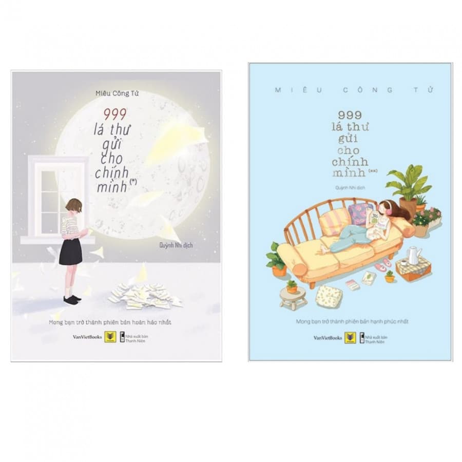 Combo 999 Lá Thư Gửi Cho Chính Mình Tặng kèm bookmark Trọn bộ 2 tập