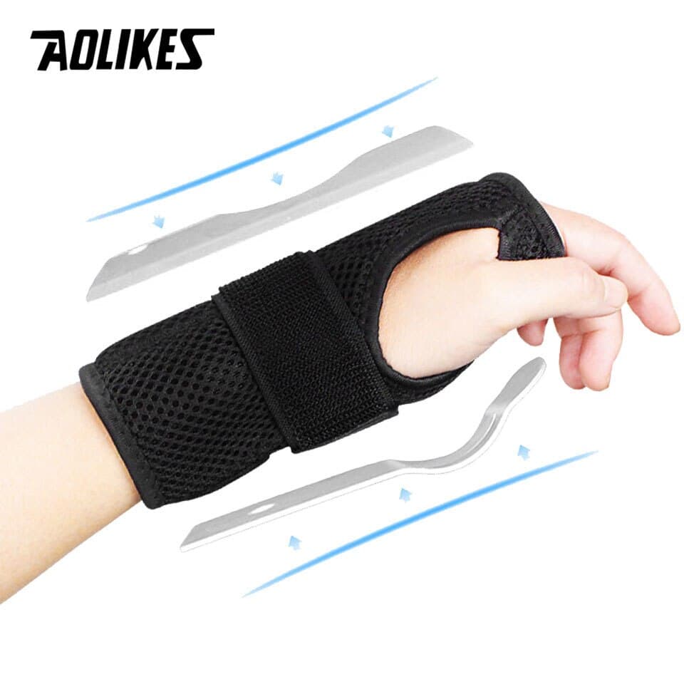 Băng nẹp cố định khớp cổ tay AOLIKES A 1672 Metal Plate wrist support Tay Trái L