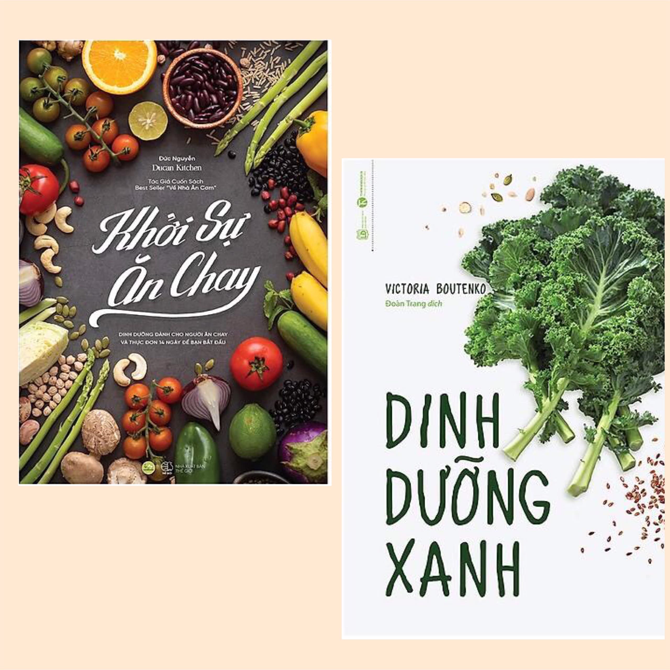 Combo Nấu Ăn Khoa Học và An Toàn Cho Sức Khỏe Dinh Dưỡng Xanh Khởi Sự Ăn Chay hãy bảo vệ sức khỏe gia đình và bản thân