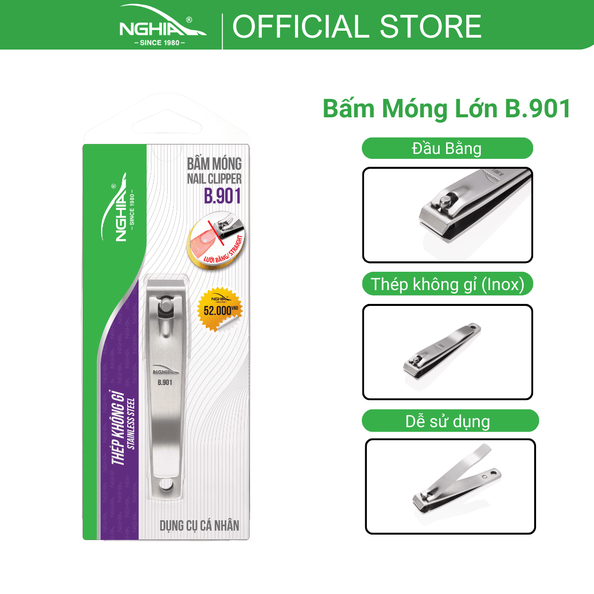 Bấm Móng Kềm Nghĩa B 901