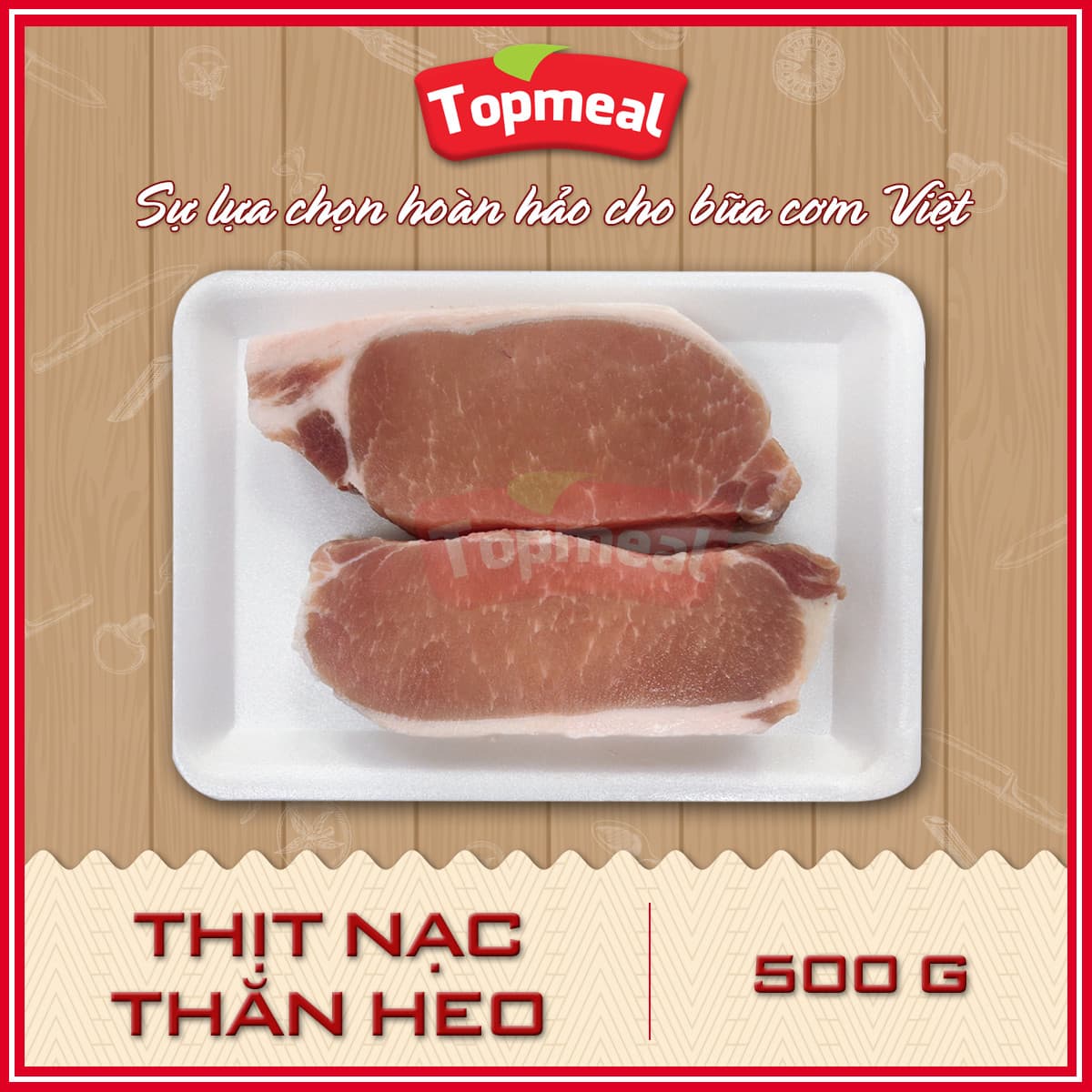 HCM Thịt nạc thăn heo 500g Thích hợp với các món nướng chiên áp chảo kho ... Giao nhanh TPHCM