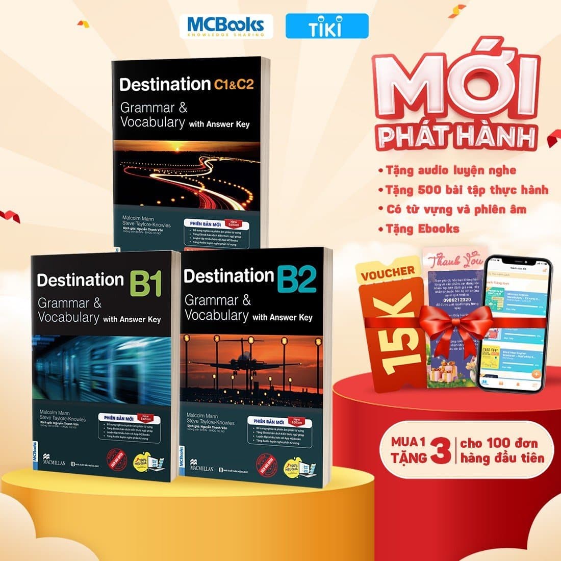 Tron Bô Giao Trinh Destination Grammar & Vocabulary B1 B2 C1&C2 Kem Đap An