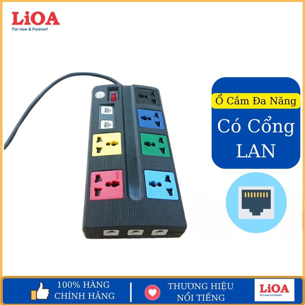 Ổ Cắm Đa Năng LIOA 6OFFICE 3 Dây 3m