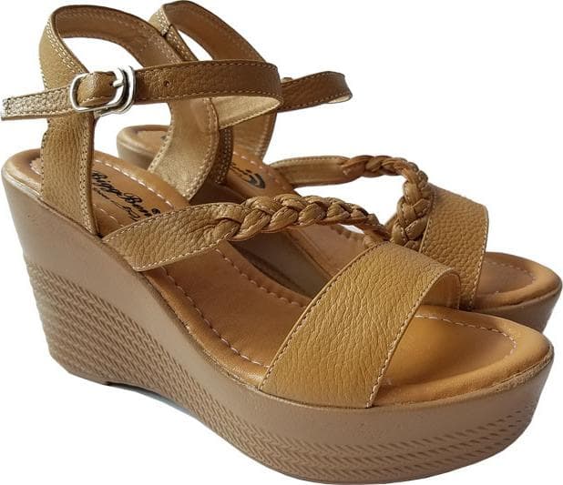 Giày Sandal Nữ Đế Xuồng BIGGBEN Da Bò Thật SDX19 37