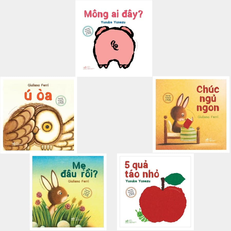 Sách Lật Tương Tác Song Ngữ 0 3 Tuổi Trọn Bộ 5 Cuốn