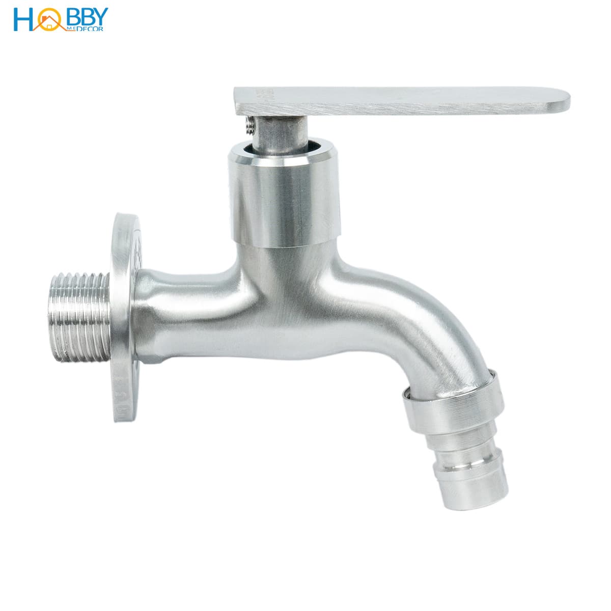 Vòi xả hồ cấp nước máy giặt xả rửa sàn inox 304 Hobby home decor VIN2 Xả dài cấp nước máy giặt