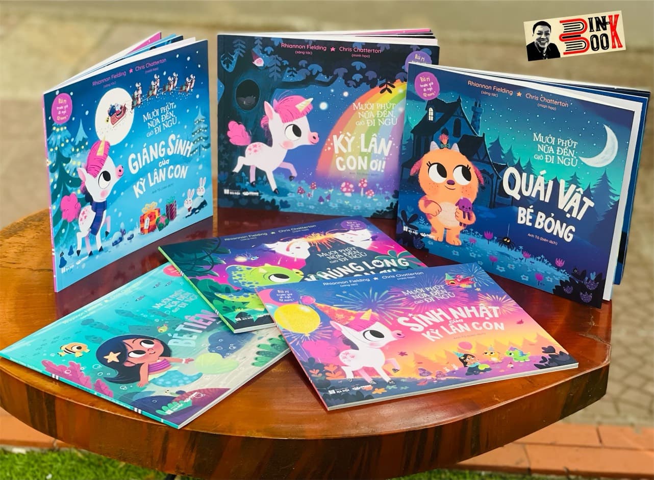 combo 6 tập MƯỜI PHÚT NỮA ĐẾN GIỜ ĐI NGỦ Crabit Kidbooks in màu toàn bộ