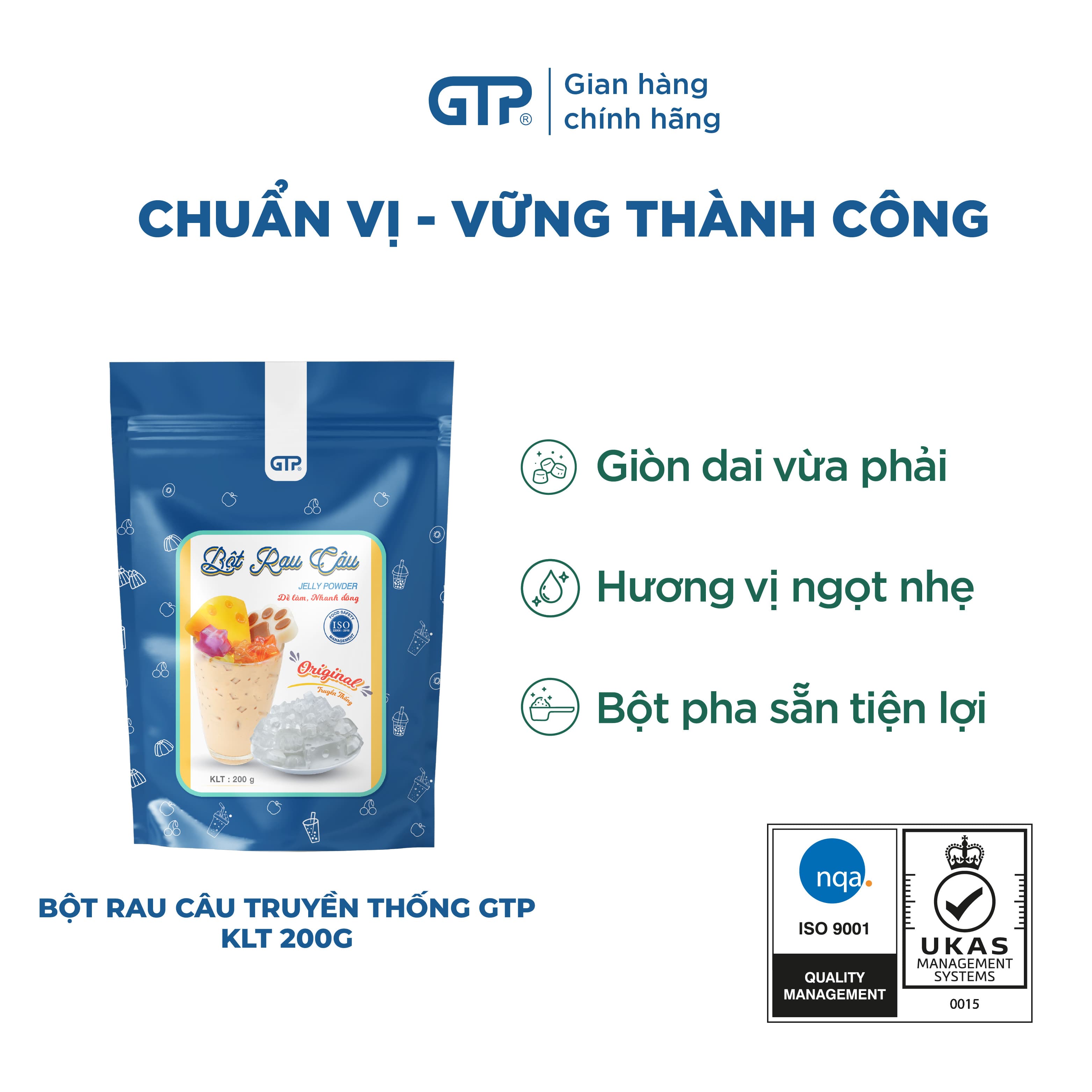 Bột Rau Câu Jelly truyền thống 200ggói. Bột rau câu giòn dẻo