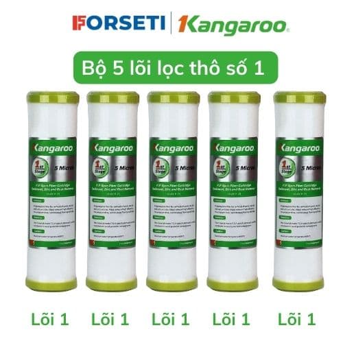 5 lõi lọc số 1 Kangaroo dùng cho các máy lọc nước 100