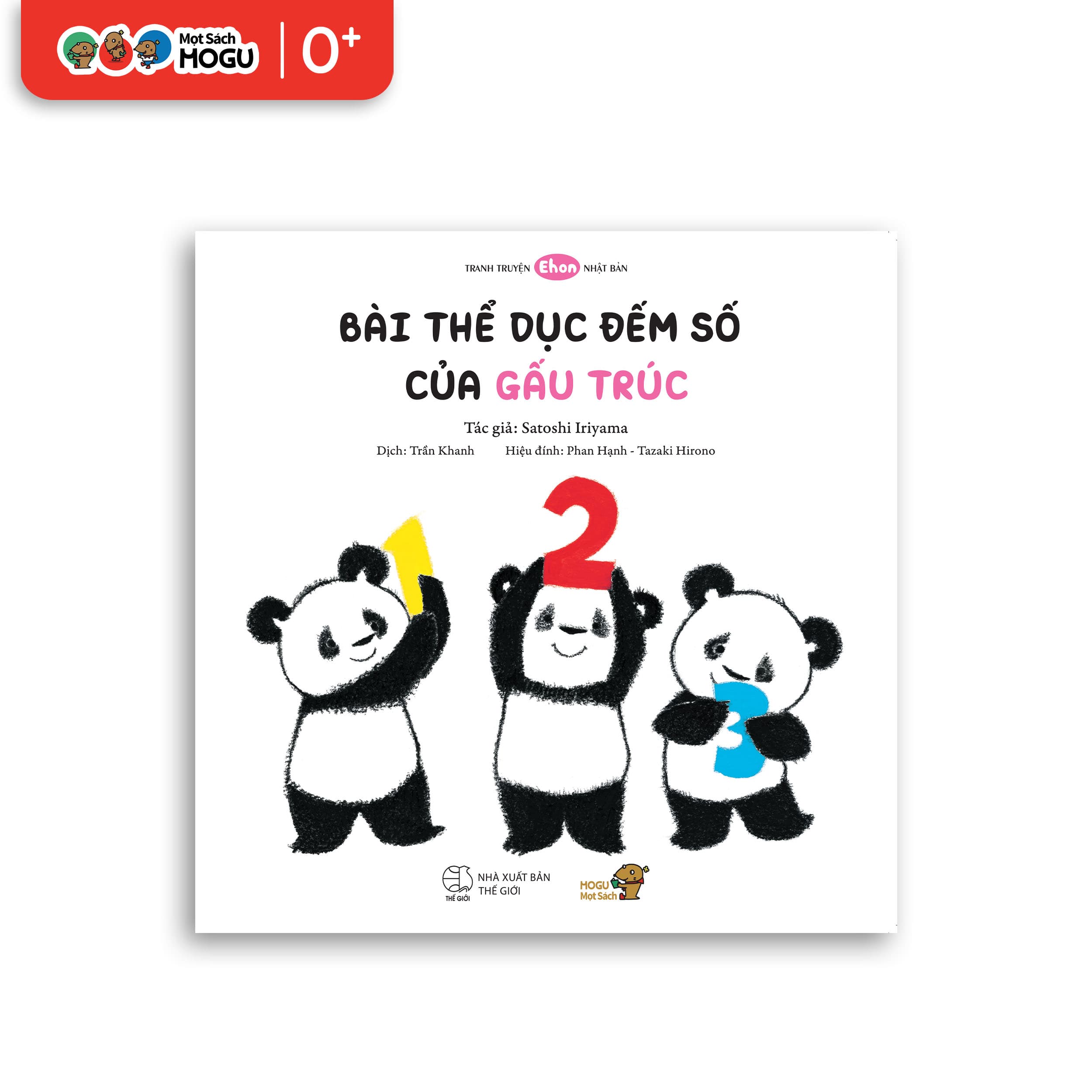 Truyện Ehon bé 1 2 3 tuổi Bài thể dục đếm số của Gấu Trúc