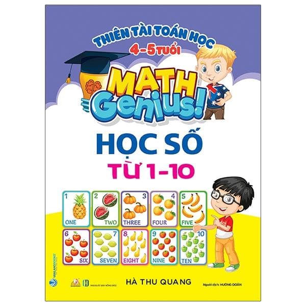 Sách Thiên Tài Toán Học 4 5 Tuổi Học Số Từ 1 10