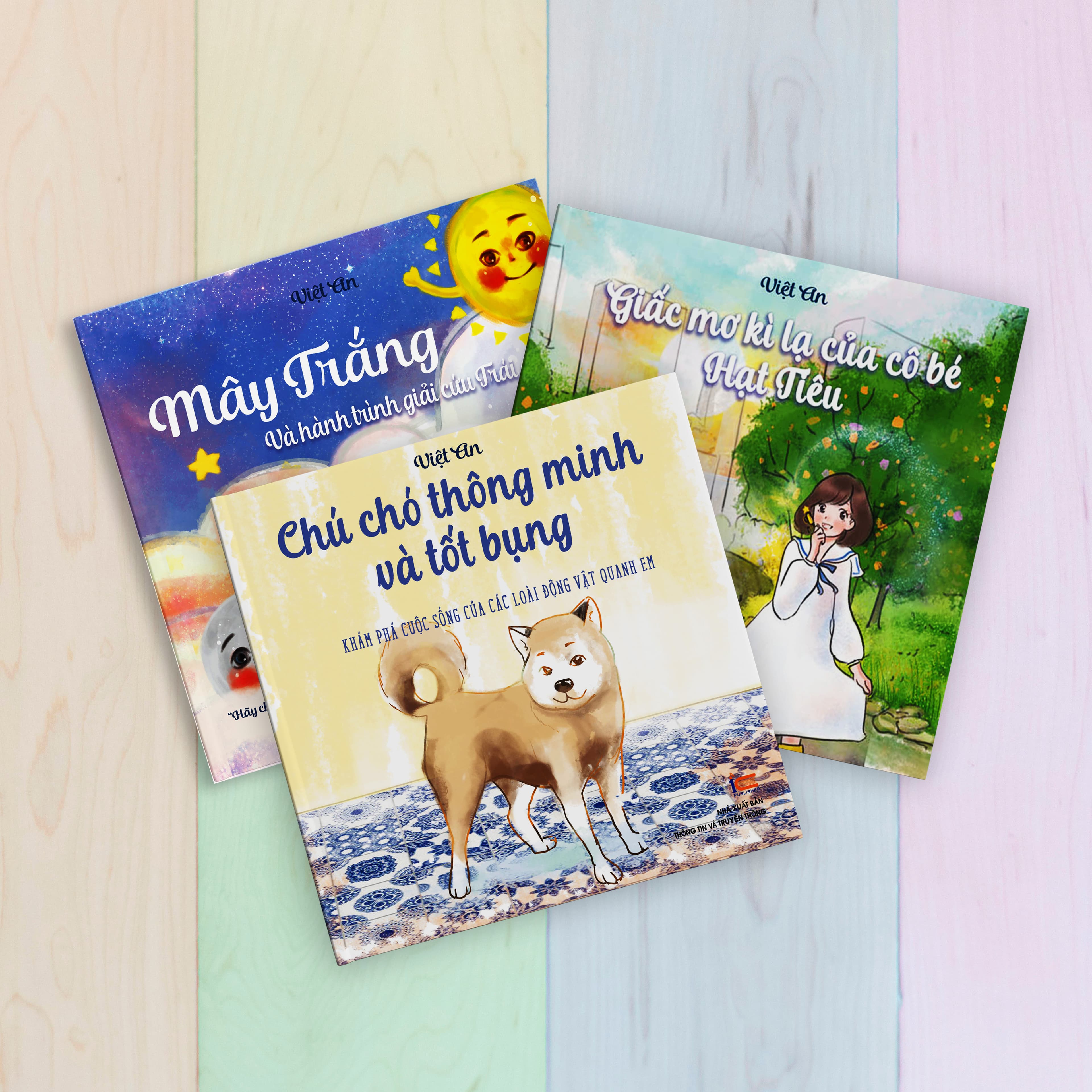 Sách Thiếu Nhi Combo 3 cuốn truyện tranh Giấc mơ kì lạ của cô bé hạt tiêu Mây trắng và hành trình giải cứu Trái Đất Chú chó thông minh và tốt bụng