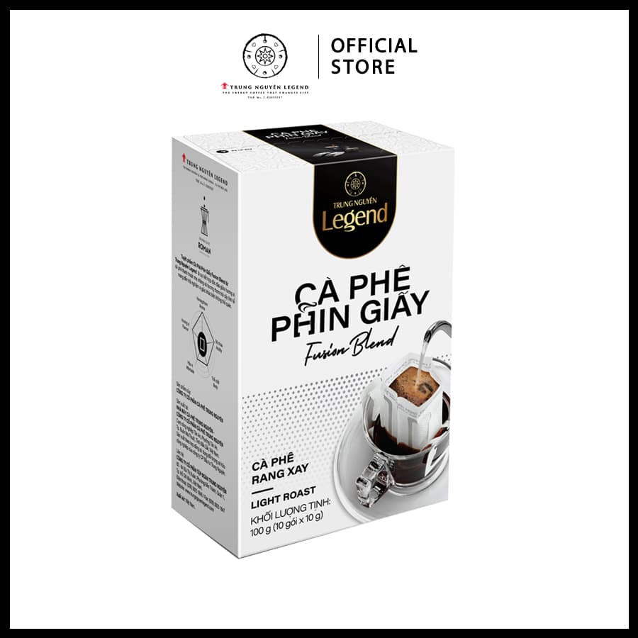 Trung Nguyên Legend Cà phê phin giấy Fusion Blend Hộp 10 gói x 10gr