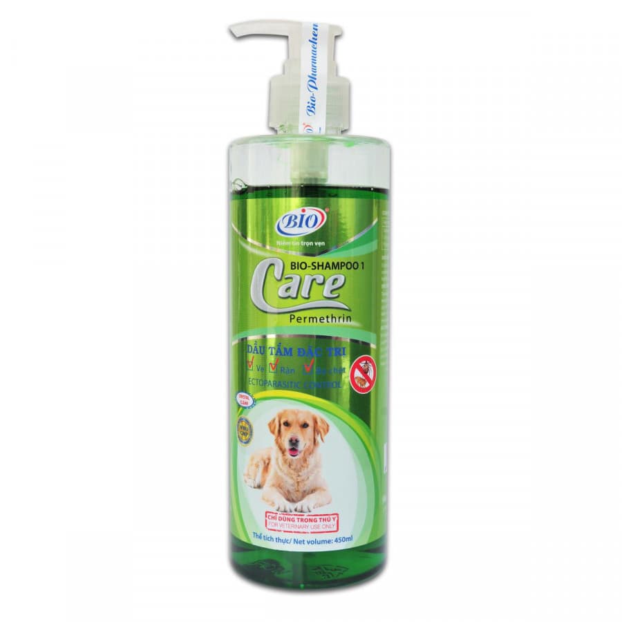 Sữa tắm diệt ve ghẻ rận tai cho chó Care Premium 450ml