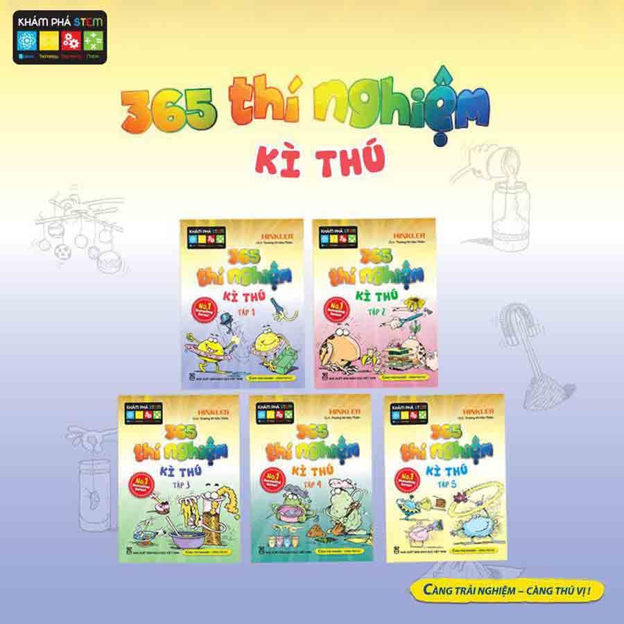 Sách Bộ 365 Thí Nghiệm Kỳ Thú 5 Cuốn