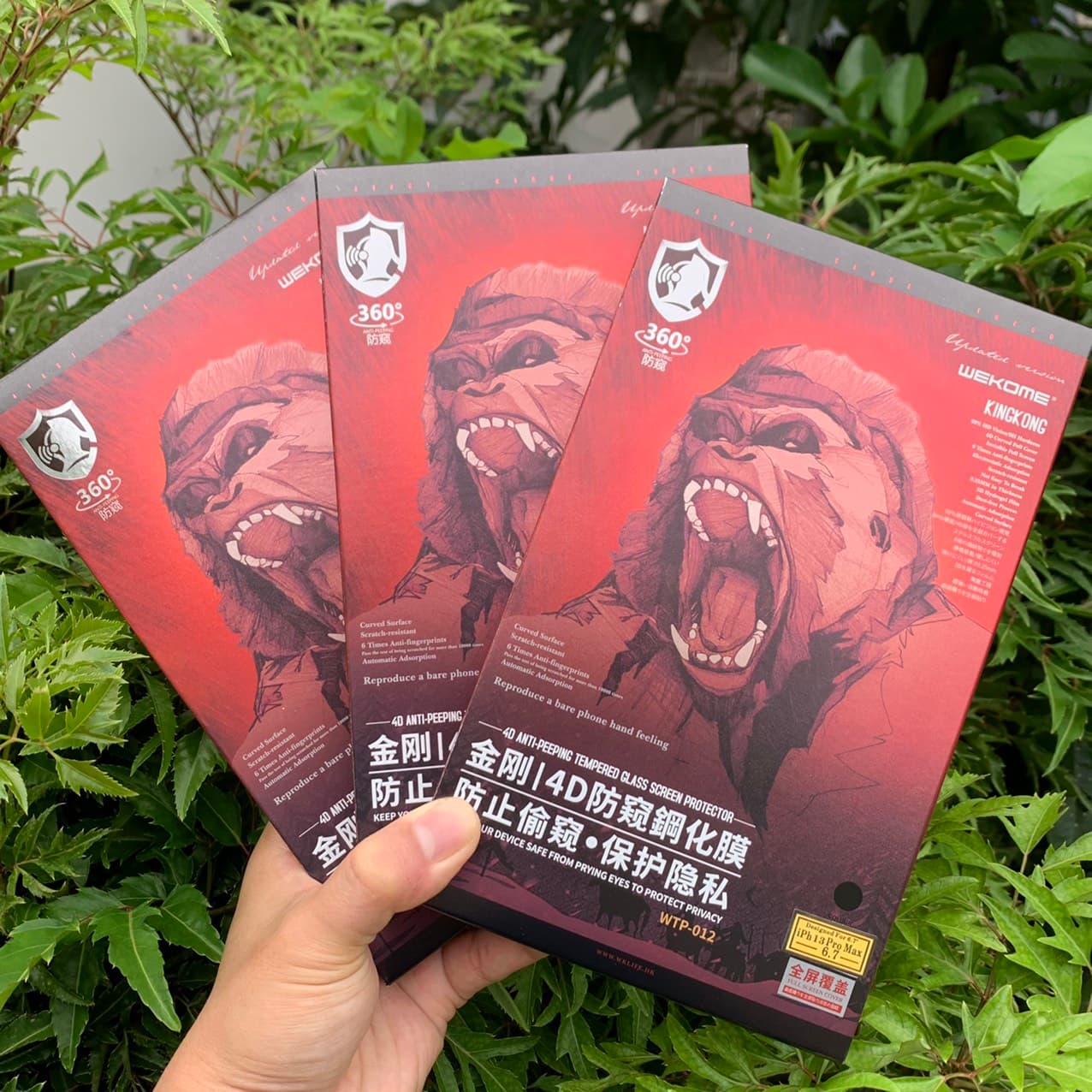 Kính Cường Lực Chống Nhìn Trộm KingKong Dành Cho iPhone 13 13Mini 13Pro 13Pro Max iPhone 14 14Plus 14Pro 14Pro Max Dán Full Màn Full Hộp iPhone 13 13Pro